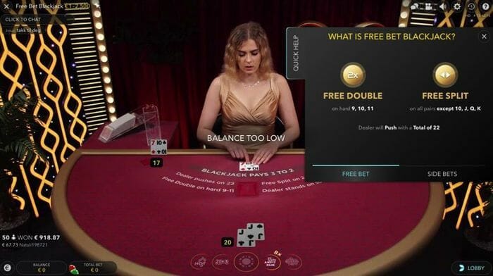 free-bet-blackjack-screen